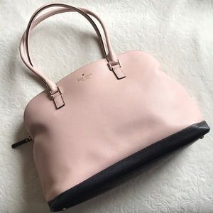 Kate Spade Blush pink/ black handbag